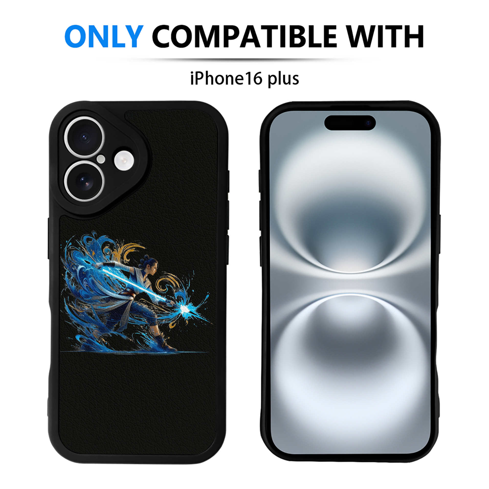 （画像用） スター・ウォーズ Star Wars 【iPhone 16シリーズ対応】シリコンスマホケース（レザー調） 材質：シリコン